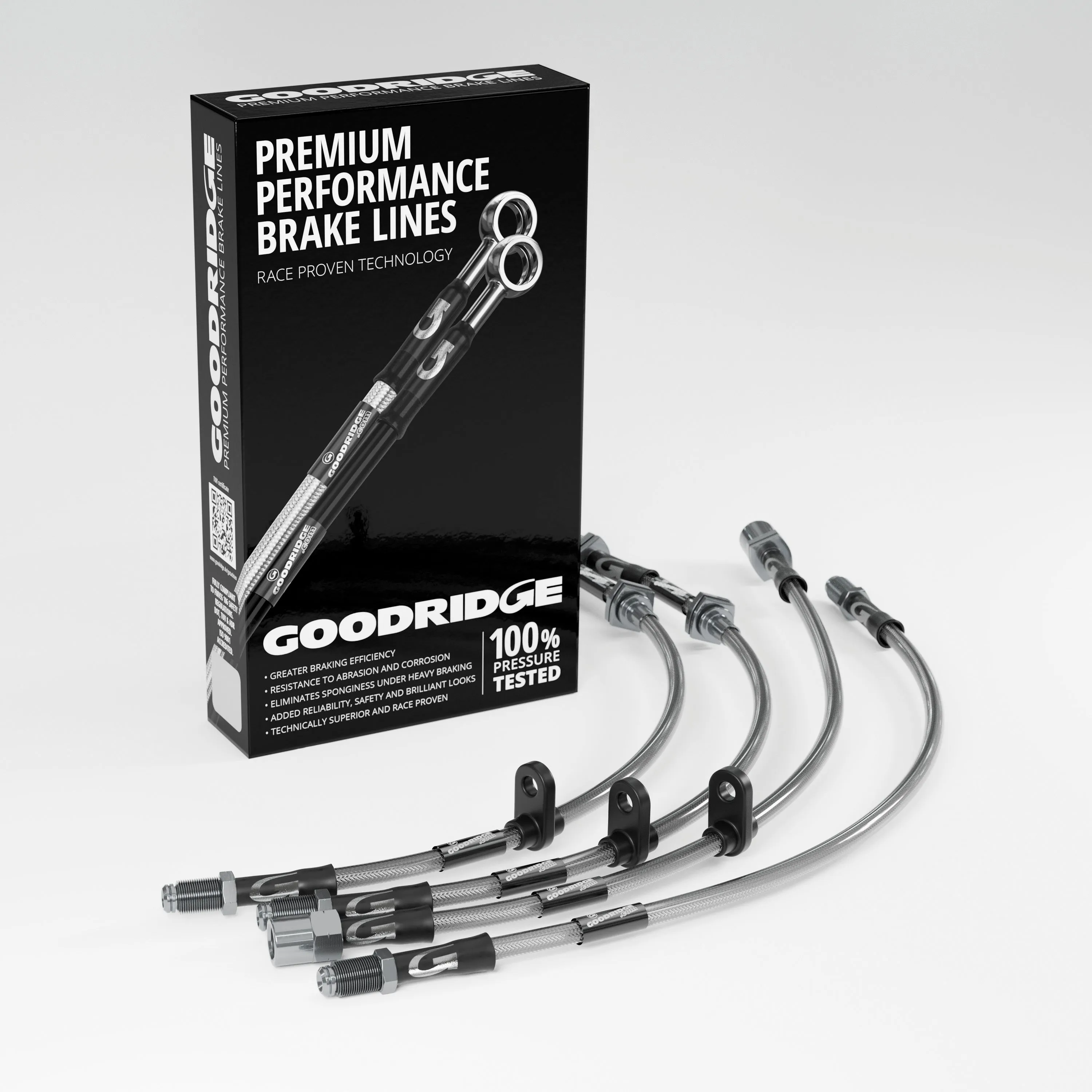 BRAKE HOSE KIT FOR MINI R57 LCI CONVERTIBLE ONE 1.6 2009-02/2016