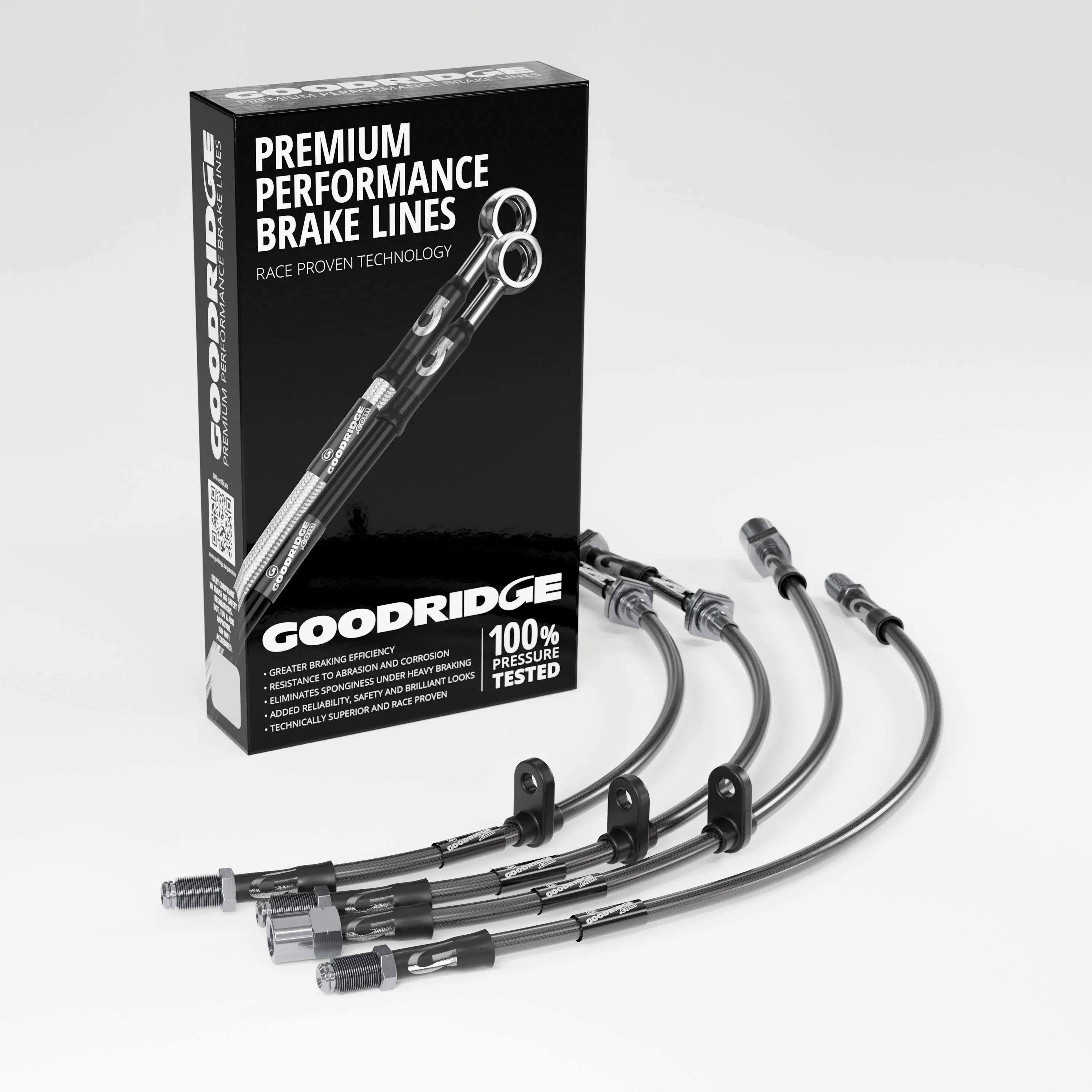 BRAKE HOSE KIT FOR SAAB 9-3 CONVERTIBLE 2.8 TURBO AERO 2005-