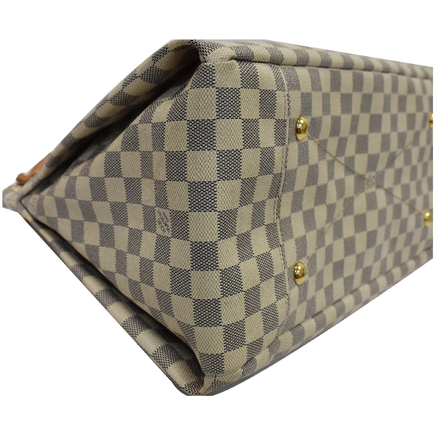 LOUIS VUITTON Artsy MM Damier Azur Shoulder Bag White