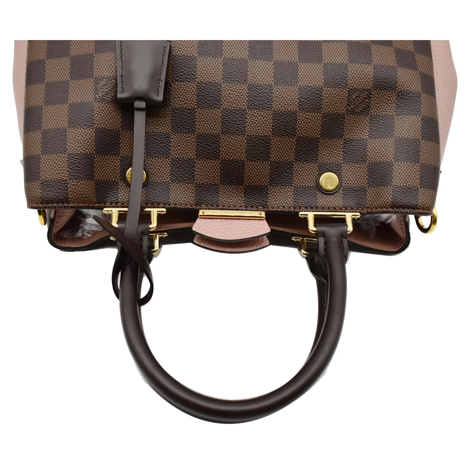 LOUIS VUITTON Brittany Damier Ebene Shoulder Bag Brown