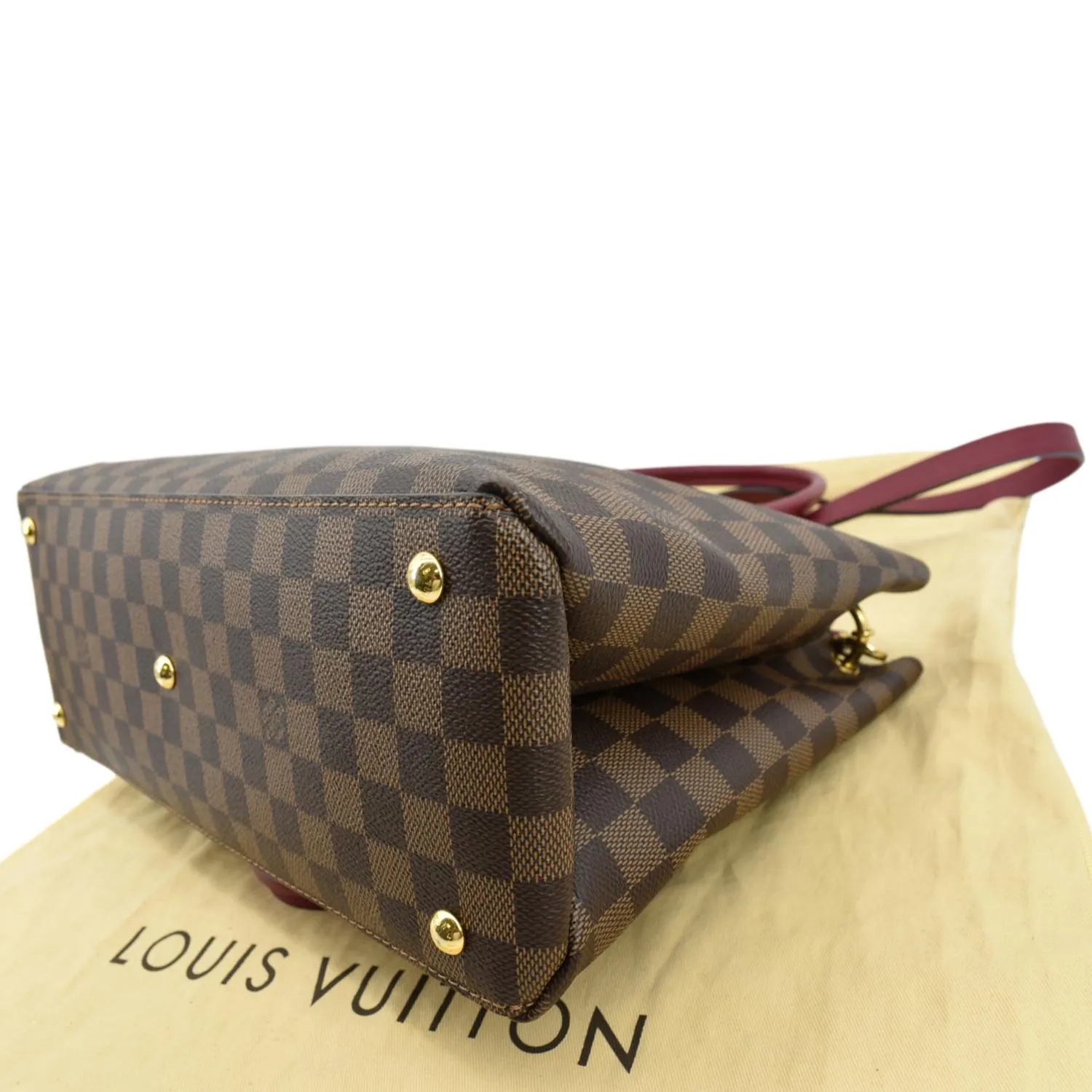 LOUIS VUITTON LV Riverside Damier Ebene Shoulder Bag Brown
