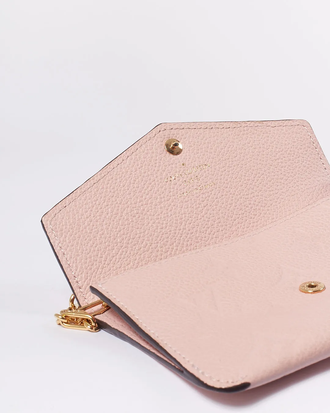 Louis Vuitton Pink Empreinte Monogram Chain Pouch