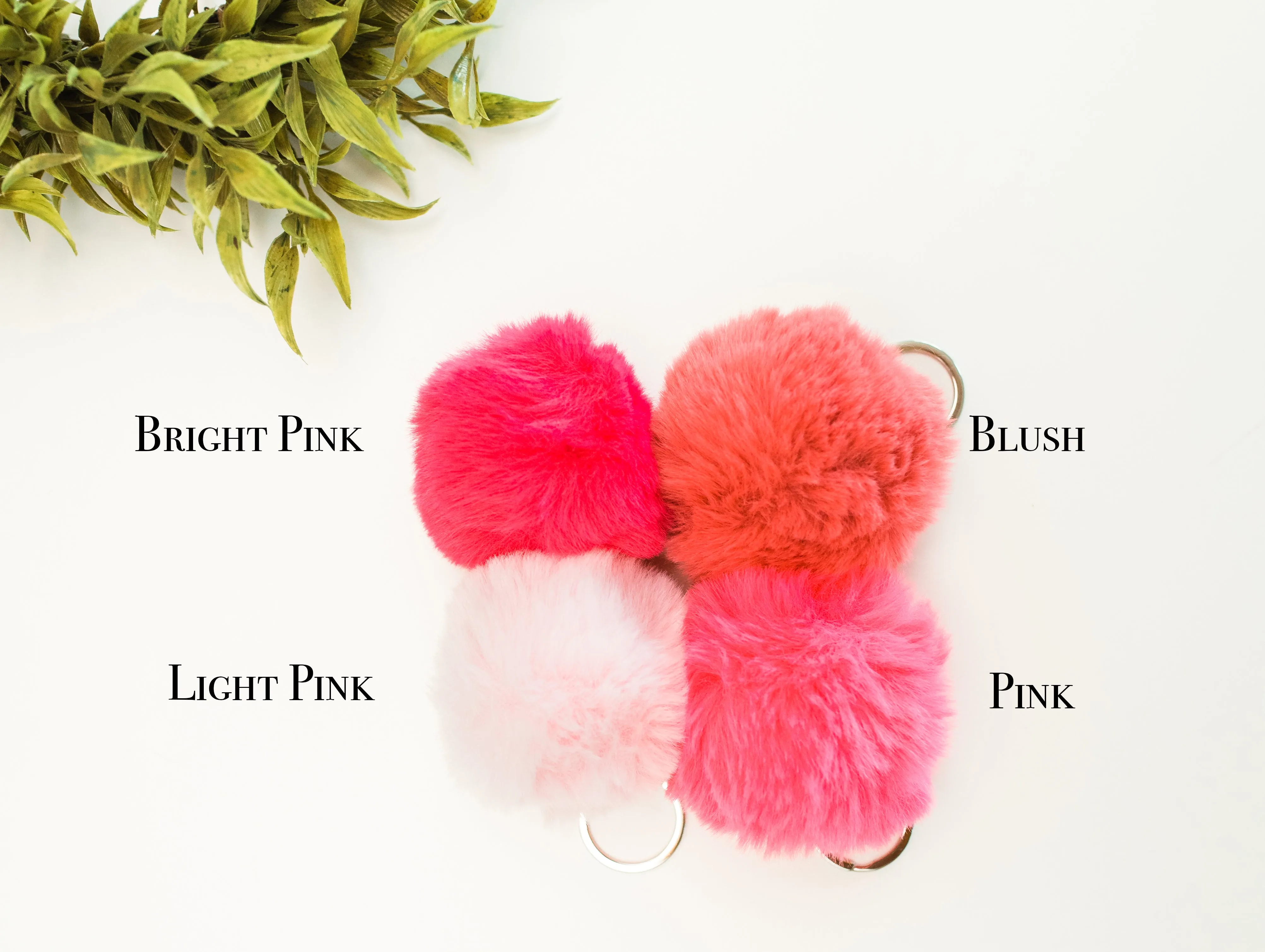 Pom Pom Key Chains 28 Colors!
