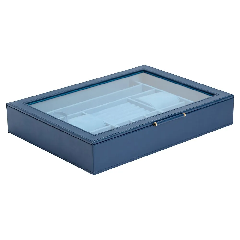 Wolf Sophia Jewelry Box with Window - Indigo
